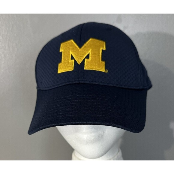 UNIVERSITY OF MICHIGAN U Of M Wolverines Baseball Hat Adult Size Strap Back Cap - Picture 1 of 6